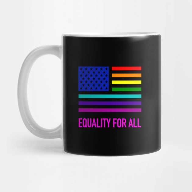 Gay Pride US Flag shirt by MalmoDesigns